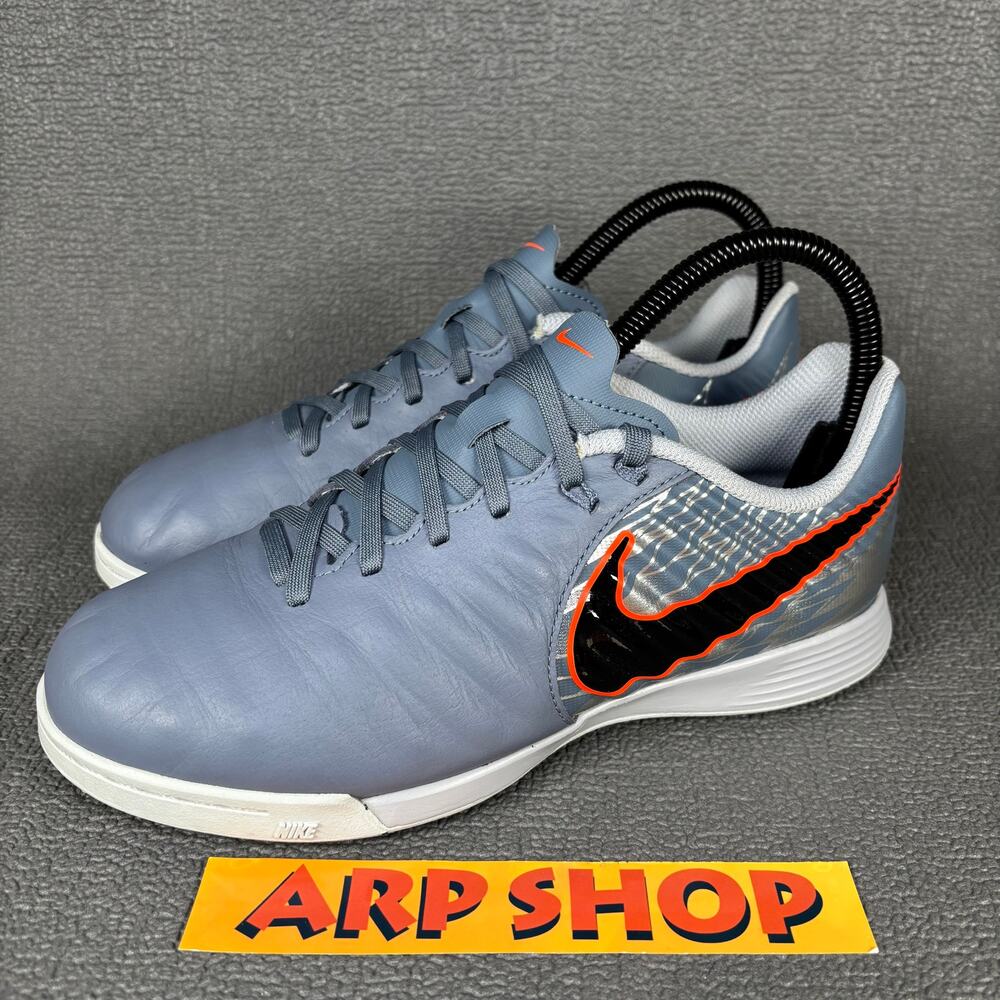 Nike JR Legend 7 Academy AH7259-408 Size Kids Boys 4Y Grey Turf Soccer Cleats